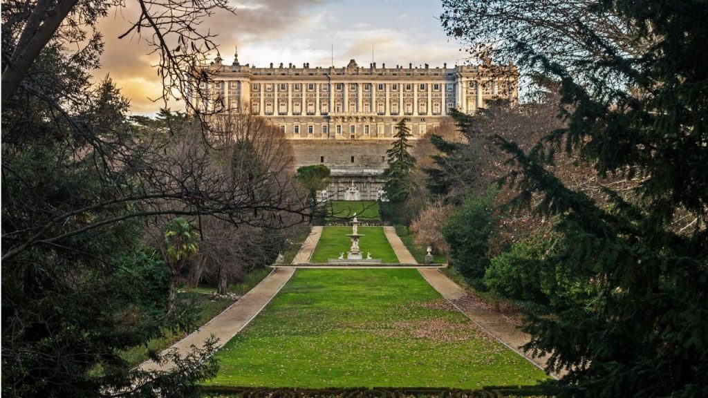 Vistas Jardín Palacio Real de Madrid