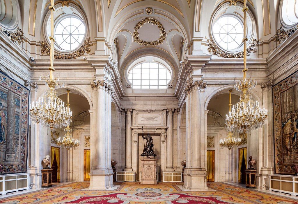 salón de columnas palacio real